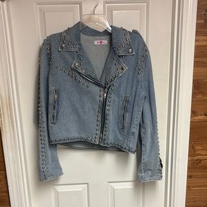 Buddy Love Blue Studded Jean Jacket